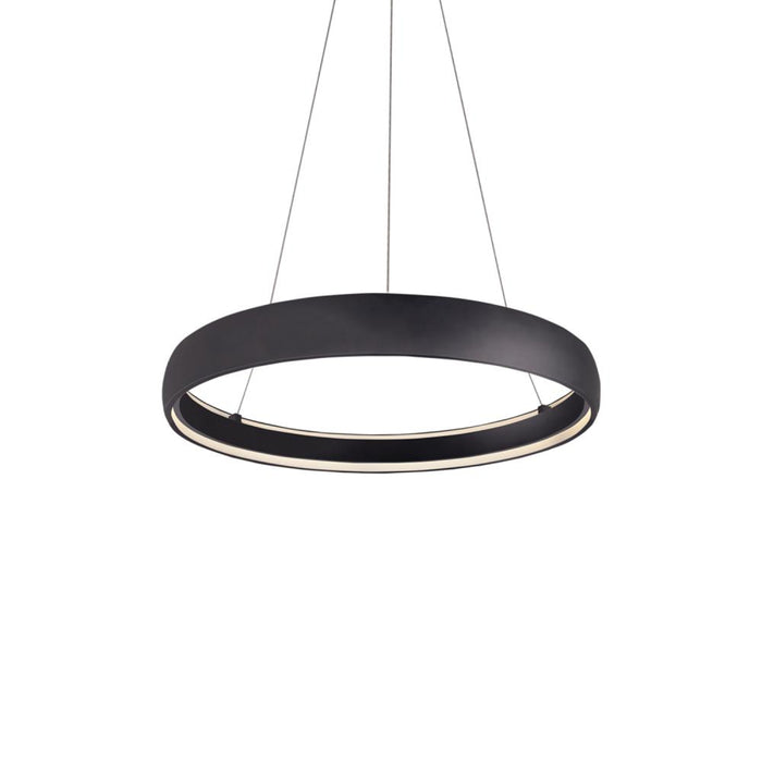 Halo 35-in Black Led Pendant | PD22735-BK-UNV