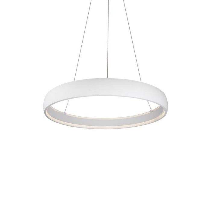 Halo 35-in White Led Pendant | PD22735-WH-UNV
