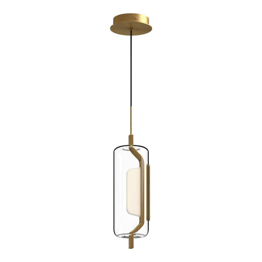Hilo 5-in Brushed Gold Led Pendant | PD28515-BG-UNV