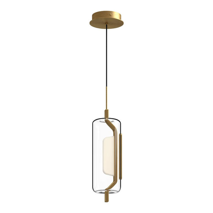 Hilo 5-in Brushed Gold Led Pendant | PD28515-BG-UNV