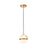 Globo 7-in Brushed Gold Led Pendant | PD301001BG-UNV