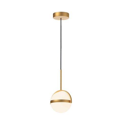 Globo 7-in Brushed Gold Led Pendant | PD301001BG-UNV