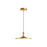 Issa 12-in Brushed Gold Led Pendant | PD418012BG-UNV