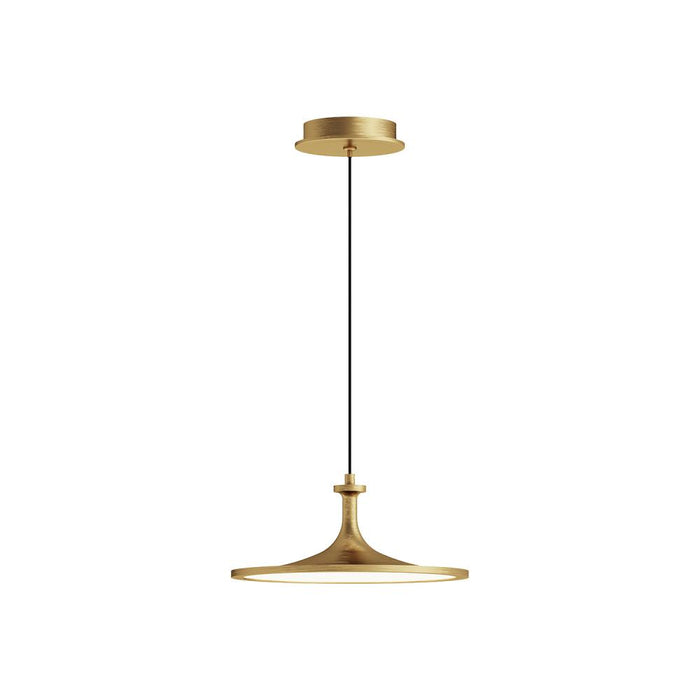 Issa 12-in Brushed Gold Led Pendant | PD418012BG-UNV