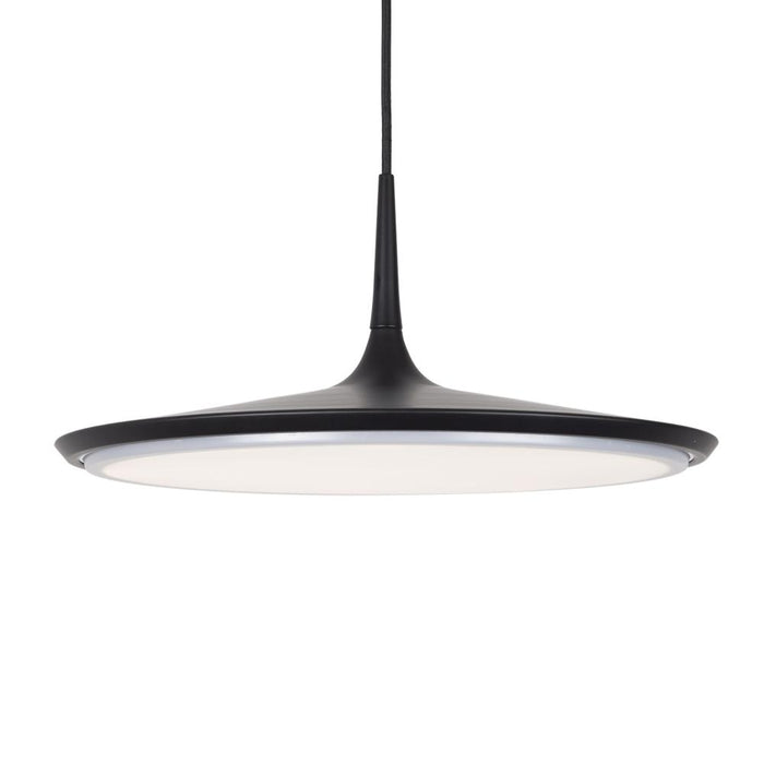 Disc 16-in Black Led Pendant | PD46216-BK-UNV