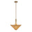 Bridgette 16-in Brushed Gold/rattan Socket Pendant | PD497016BGRA