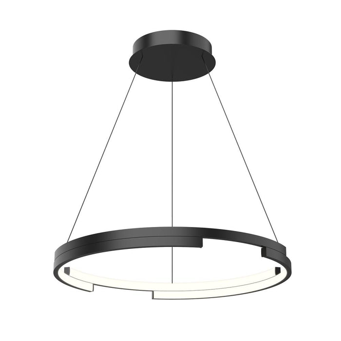 Anello Minor 24-in Black Led Pendant | PD52724-BK-UNV