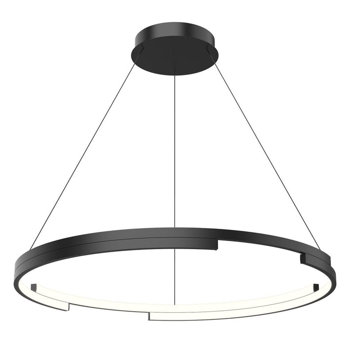 Anello Minor 32-in Black Led Pendant | PD52732-BK-UNV