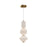 Bijou 8-in Aged Gold/opal Matte Glass Led Pendant | PD530341AGOP-UNV
