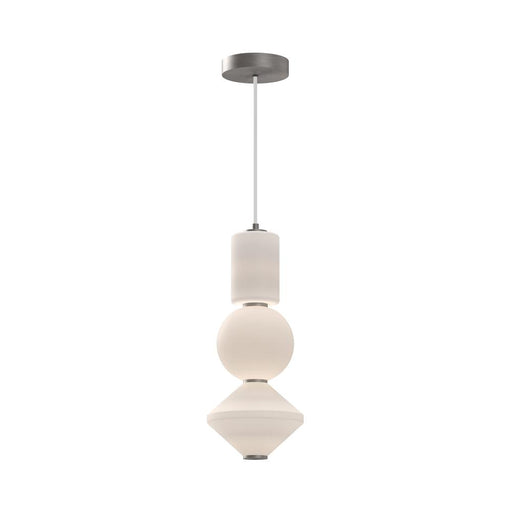 Bijou 8-in Brushed Nickel/opal Matte Glass Led Pendant | PD530341BNOP-UNV