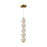 Bijou 5-in Aged Gold/opal Matte Glass Led Pendant | PD531515AGOP-UNV