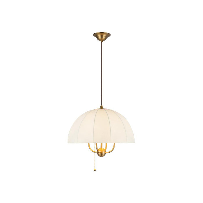 Crosby 18-in Brushed Gold Socket Pendant | PD661418BG