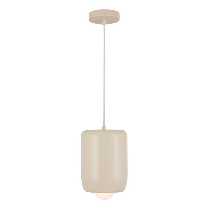 Hayden 7-in Pearl White Led Pendant | PD68507-PW-UNV