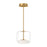 Enkel 10-in Clear/brushed Gold Led Pendant | PD70610-CL/BG-UNV