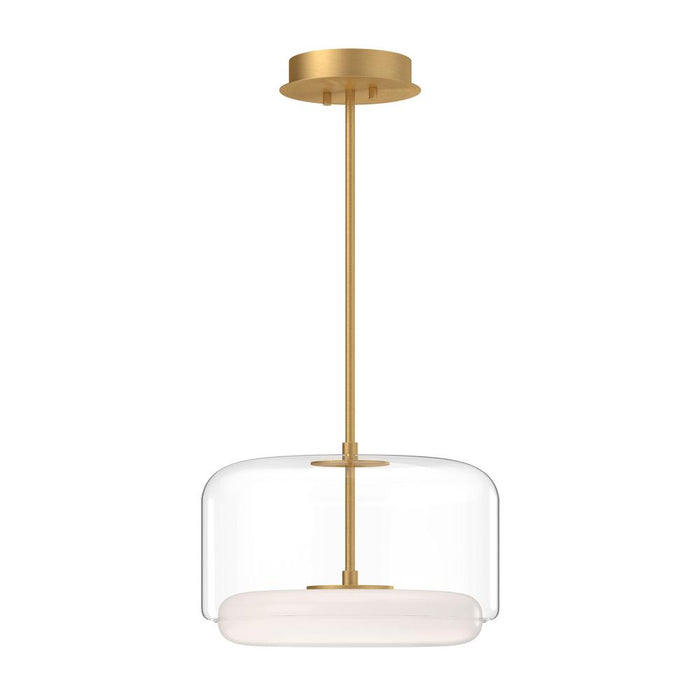 Enkel 15-in Clear/brushed Gold Led Pendant | PD70615-CL/BG-UNV