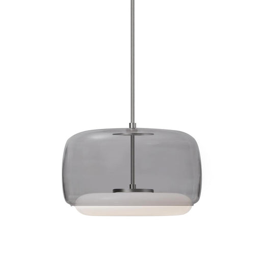 Enkel 15-in Smoked/brushed Nickel Led Pendant | PD70615-SM/BN-UNV