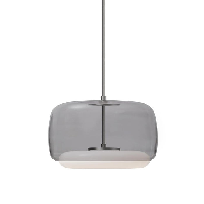 Enkel 15-in Smoked/brushed Nickel Led Pendant | PD70615-SM/BN-UNV