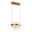 Pisces 12-in Brushed Gold/light Guide Led Pendant | PD75912-BG/LG-3CCT-UNV