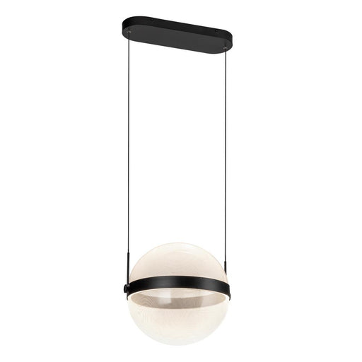 Kuzco Lighting Inc Pisces 12-in Black/Light Guide LED Pendant