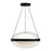 Virgo 16-in Black/opal Glass Led Pendant | PD76316-BK/OP-UNV