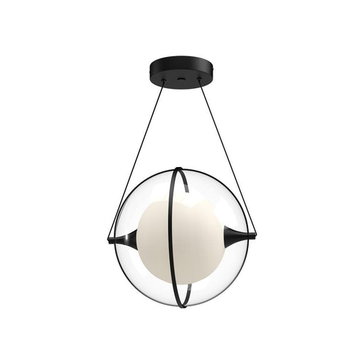 Aries 12-in Black Led Pendant | PD76712-BK-UNV