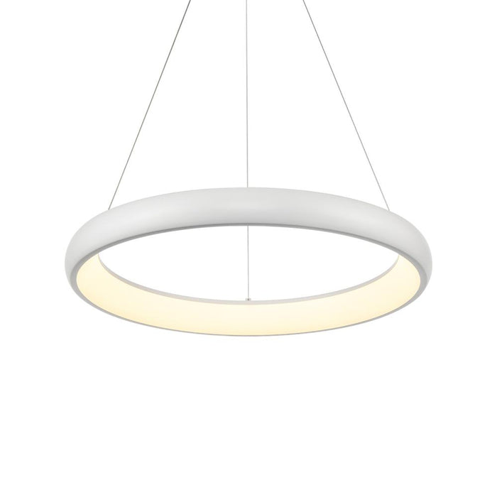 Cortana 24-in White Led Pendant | PD82724-WH-UNV