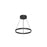 Cerchio 18-in Black Led Pendant | PD87118-BK-UNV-010