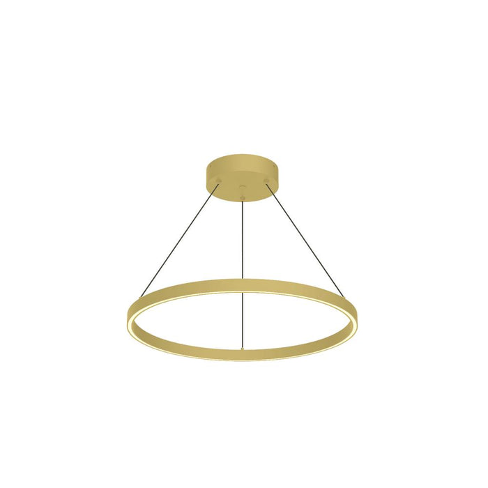 Cerchio 24-in Brushed Gold Led Pendant | PD87124-BG-UNV-010