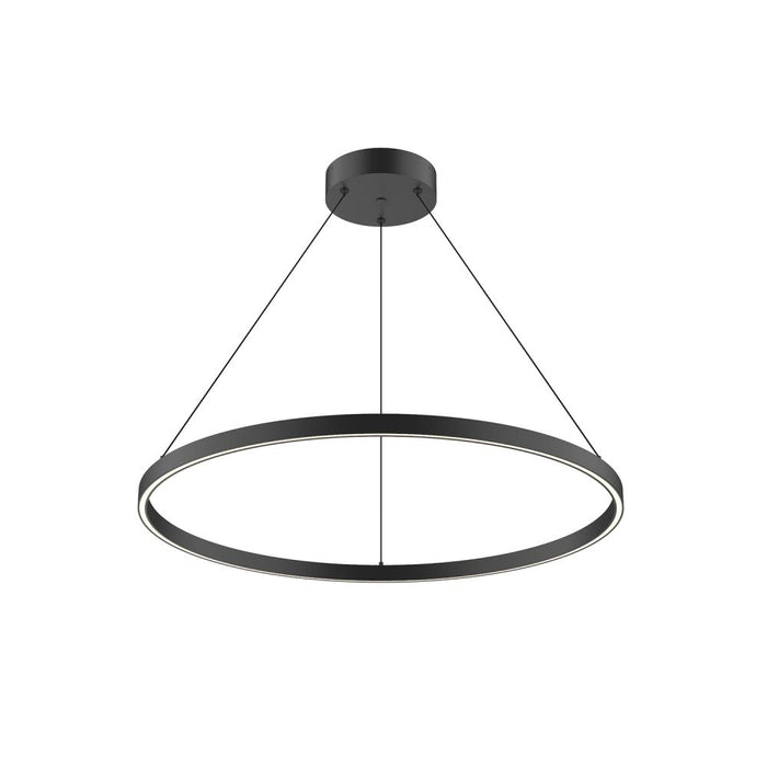 Cerchio 32-in Black Led Pendant | PD87132-BK-UNV-010