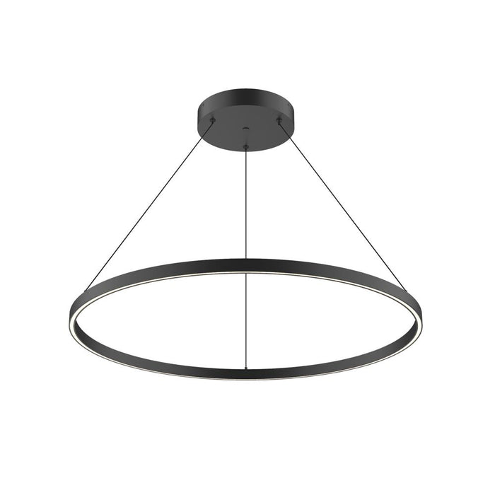 Cerchio 36-in Black Led Pendant | PD87136-BK-UNV-010