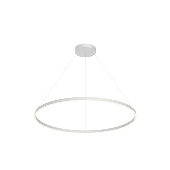 Cerchio 48-in White Led Pendant | PD87148-WH-UNV-010
