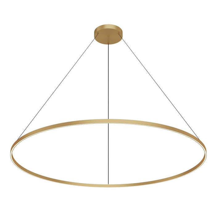 Cerchio 72-in Brushed Gold Led Pendant | PD87172-BG-UNV-010