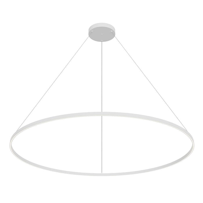 Cerchio 72-in White Led Pendant | PD87172-WH-UNV-010