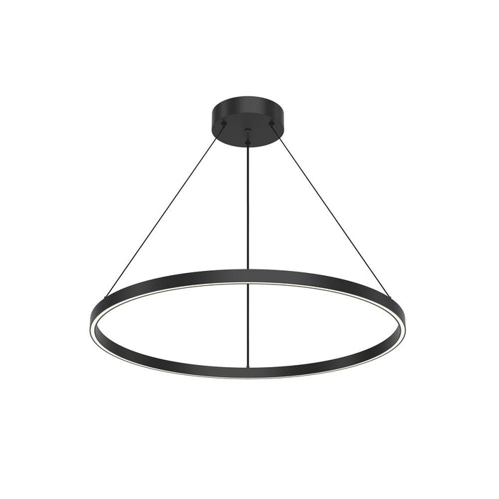 Cerchio 32-in Black Led Pendant | PD87732-BK-UNV-010