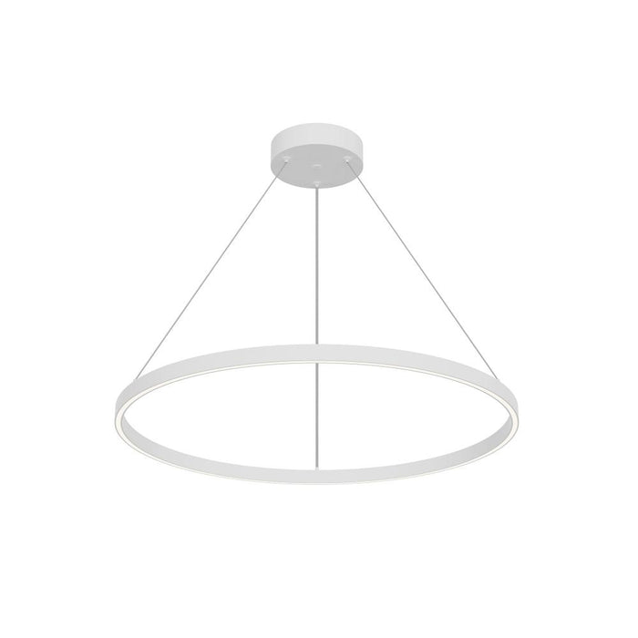 Cerchio 32-in White Led Pendant | PD87732-WH-UNV-010
