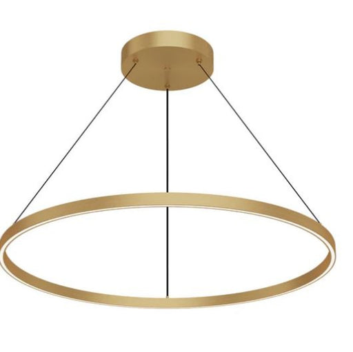 Cerchio 36-in Brushed Gold Led Pendant | PD87736-BG-UNV-010