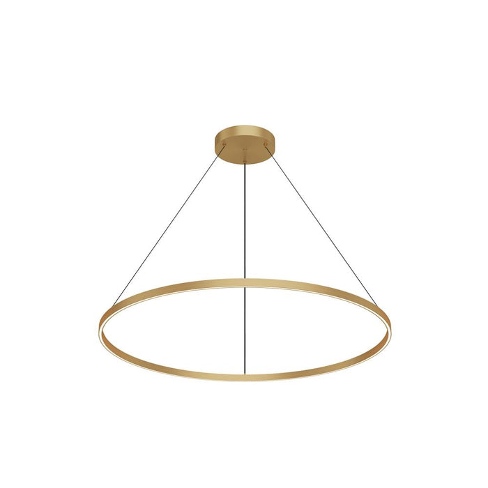 Cerchio 48-in Brushed Gold Led Pendant | PD87748-BG-UNV-010