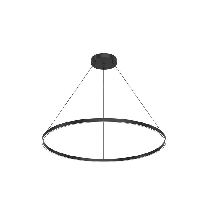 Cerchio 48-in Black Led Pendant | PD87748-BK-UNV-010