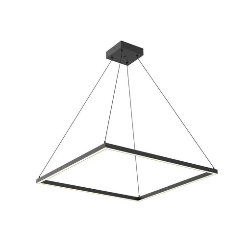 Piazza 32-in Black Led Pendant | PD88132-BK-UNV-010