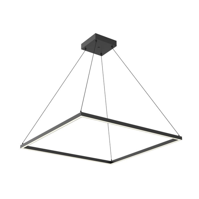 Piazza 36-in Black Led Pendant | PD88136-BK-UNV-010