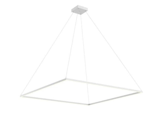 Piazza 60-in White Led Pendant | PD88160-WH-UNV-010