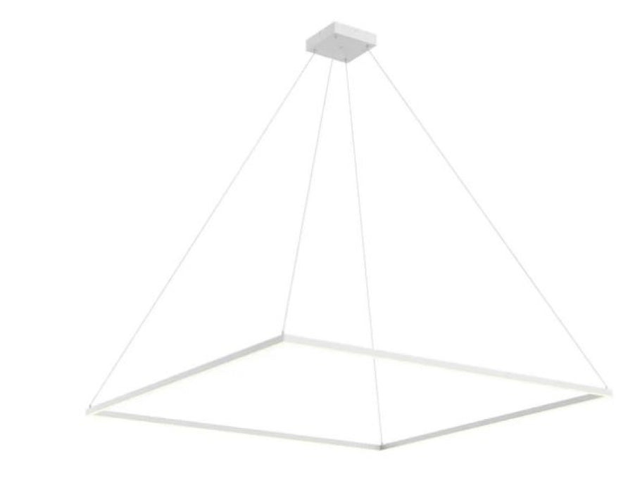 Piazza 60-in White Led Pendant | PD88160-WH-UNV-010