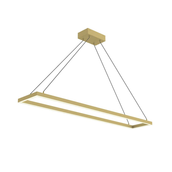 Piazza 48-in Brushed Gold Led Pendant | PD88548-BG-UNV-010