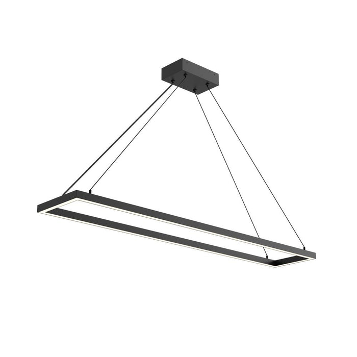 Piazza 48-in Black Led Pendant | PD88548-BK-UNV-010