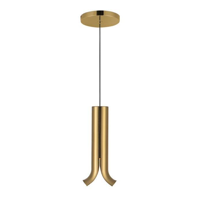 Husk 9-in Metallic Brass Led Pendant | PD89709-MRB