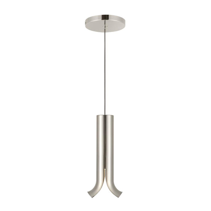 Husk 9-in Polished Nickel Led Pendant | PD89709-PN