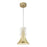 Floe 8-in Metallic Brass/clear Crystal Led Pendant | PD94108-MRB/CC-UNV
