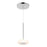 Stephord 4-in Chrome/frosted Glass Led Pendant | PD97204-CH/FR