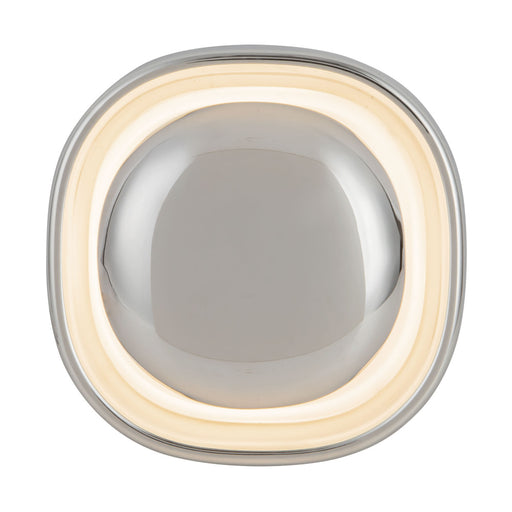 Pebble 8-in Silver Dimmable Led Wall Sconce | WS17308-CH