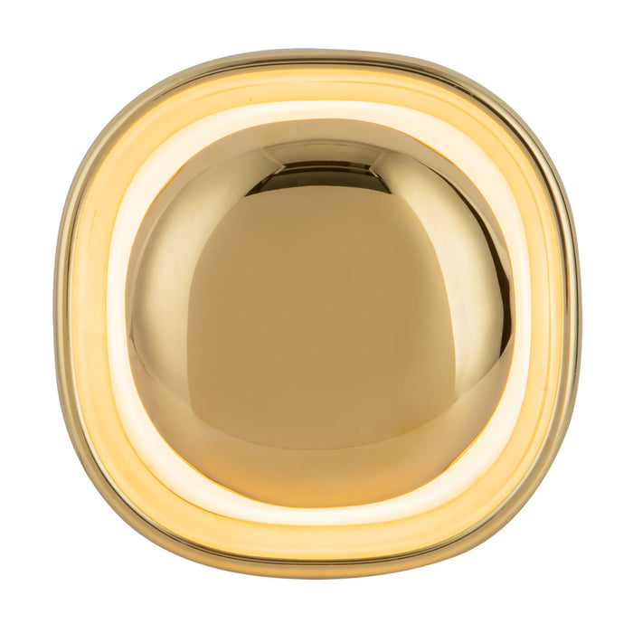 Pebble 8-in Brass Dimmable Led Wall Sconce | WS17308-MRB
